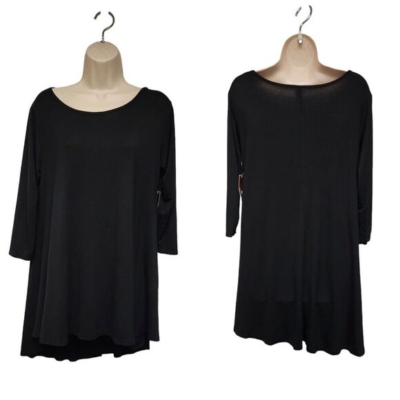 Mari Clare Scoop Neckline Tunic 3/4 SleevevBlouse Size Large - Picture 1 of 6